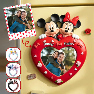 Romantic Heart Fridge Magnet - Custom Photo Gifts For Couples 04KIMG251125-Homacus