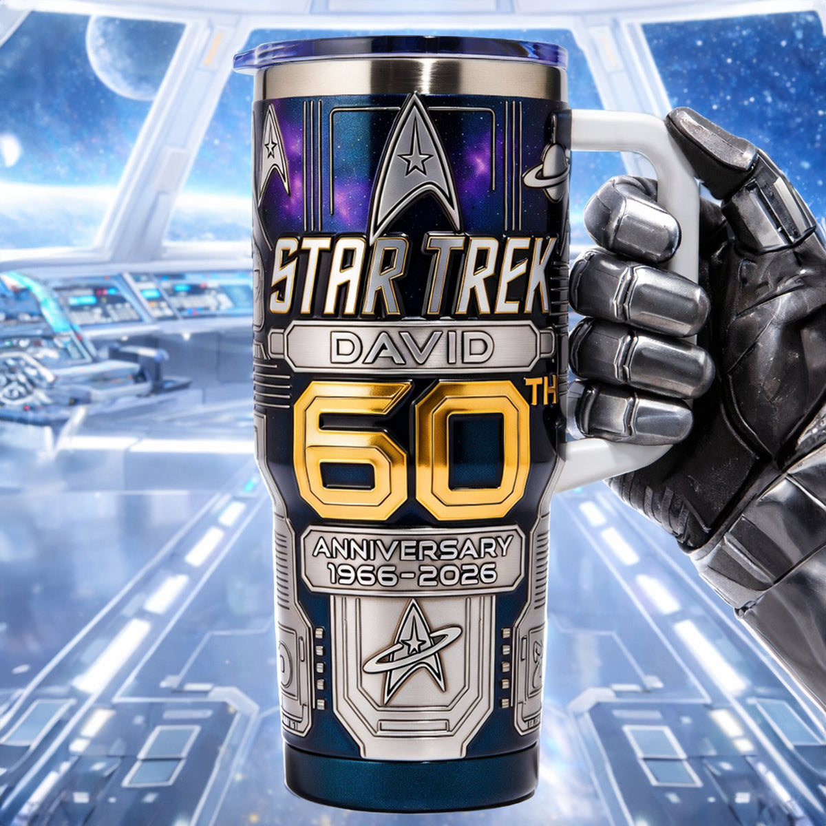 60th Anniversary Universe 40oz Tumbler - Personalized Gifts For Celebration Tumbler 05OHLU020326-Homacus