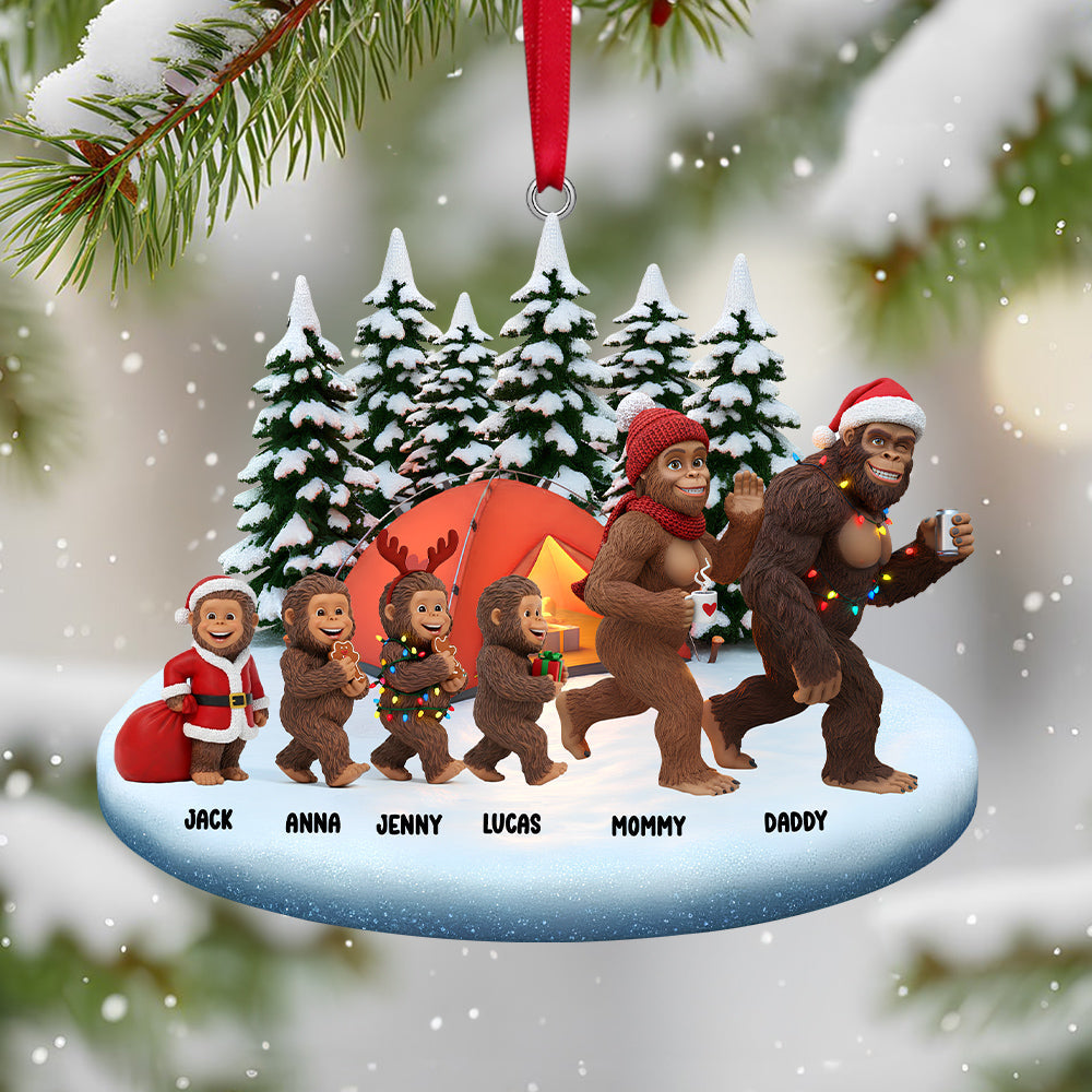 Sasquatch Family Christmas Ornament Personalized Gifts For Family 02natn291025-Homacus