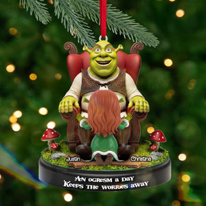 Personalized Gifts For Christmas, Naughty Couple Acrylic Ornament 02tomg270925-Homacus