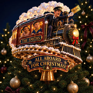 The Train Acrylic Christmas Tree Topper - Personalized Gifts For Christmas 07hadt261026-Homacus