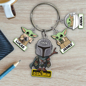 Personalized Gifts For Dad Keychain With Charms 06hutn130524-Homacus