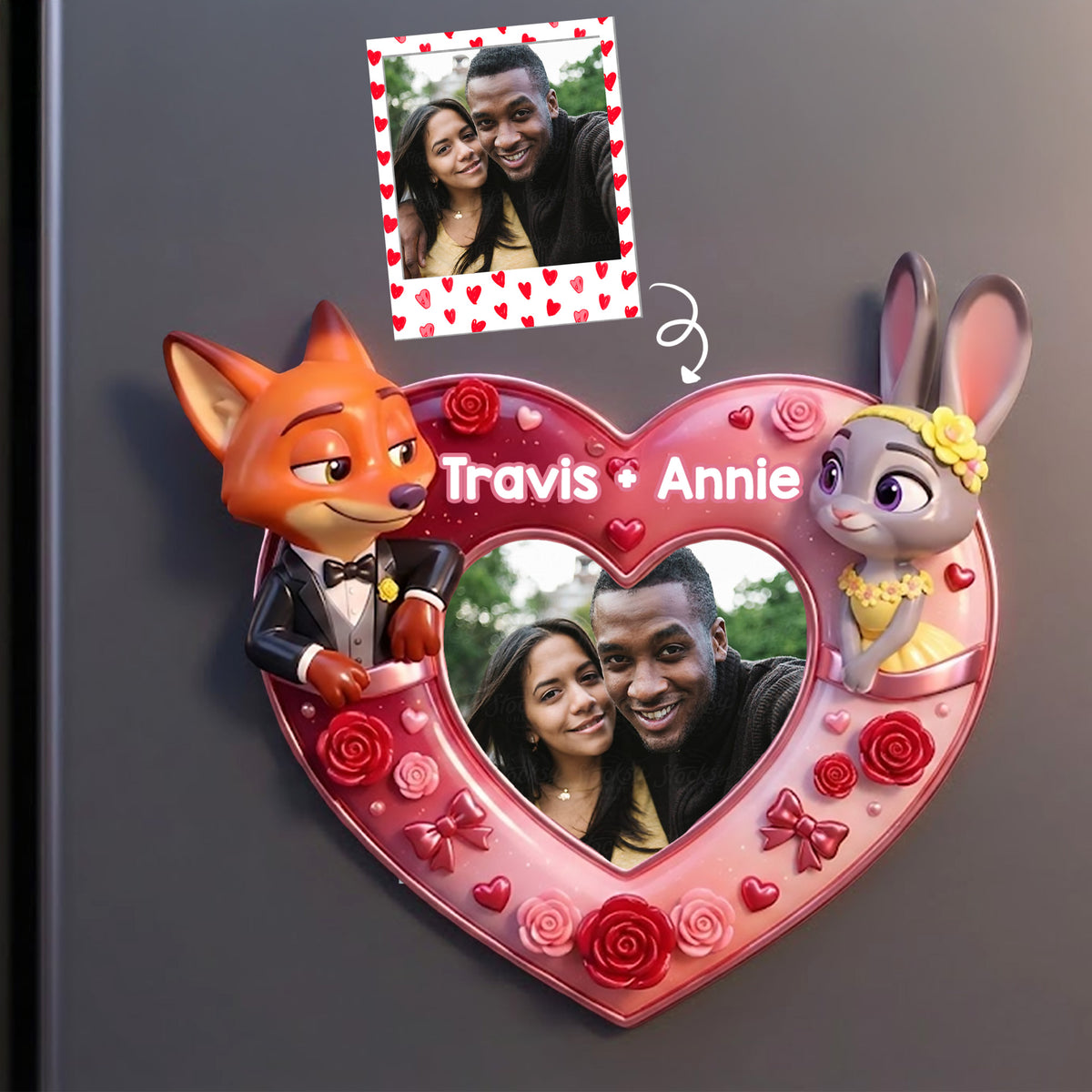 Romantic Love Fridge Magnet - Custom Photo Gifts For Couples 06TOMG271125-Homacus