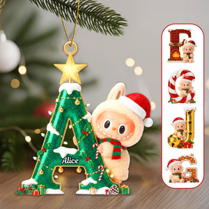 Alphabet Christmas Ornament - Personalized Gifts For Christmas 02NAMG040925-Homacus