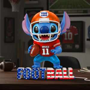 Sport Lover Blue Alien Light Box - Personalized Gifts For Sport Fans Acrylic Light Box 05HULU291125-Homacus