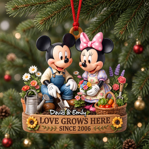 Where Love Blooms Christmas Ornament - Personalized Gifts For Couple 01TODH221026-Homacus