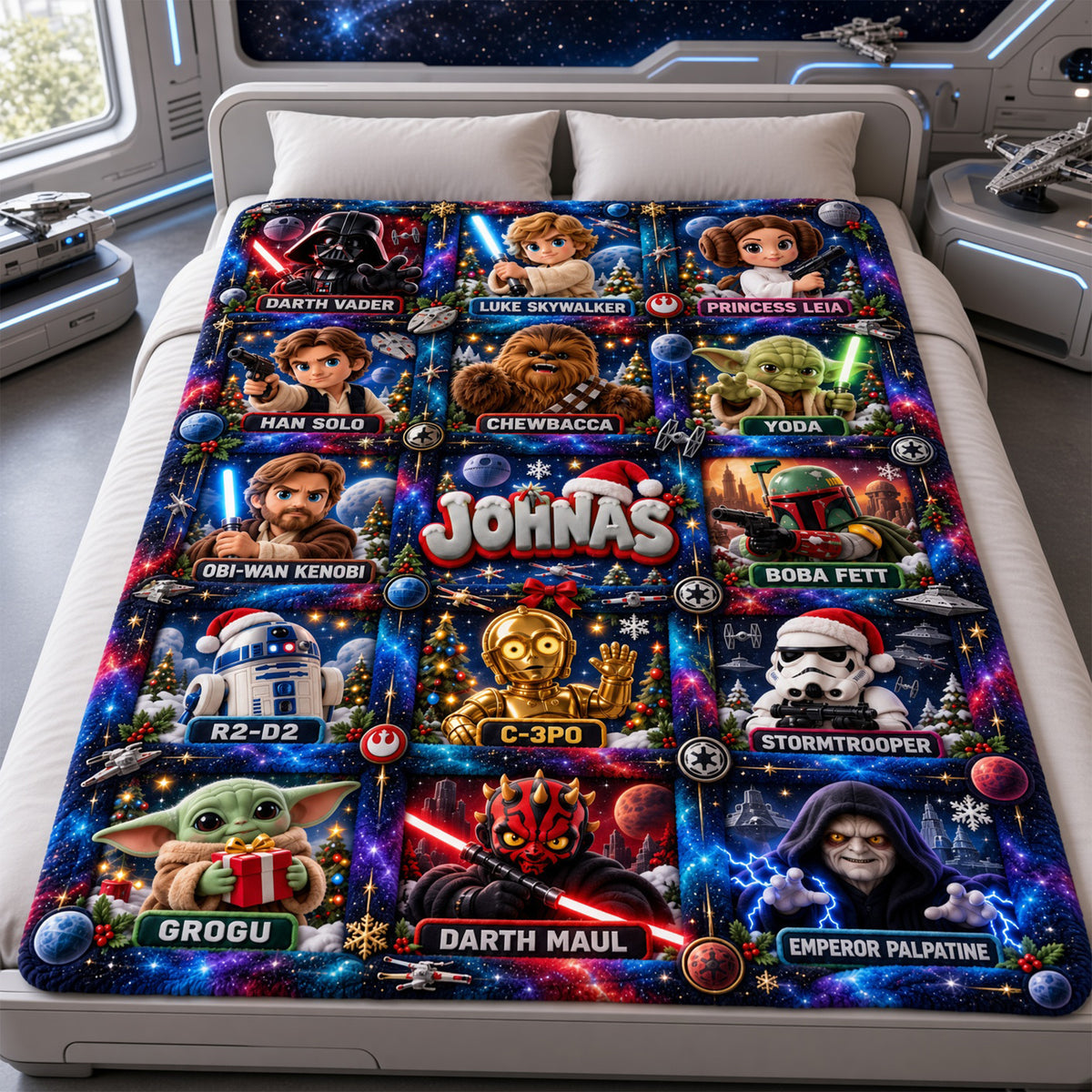 Merry Force-mas Blanket - Personalized Christmas Gifts 02PALU231026-Homacus