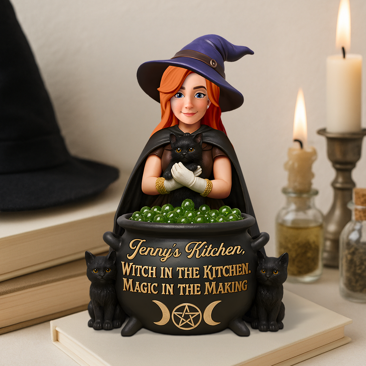 Kitchen Witch Acrylic Plaque - Personalized Gifts For Witches 01ohpu170625-Homacus