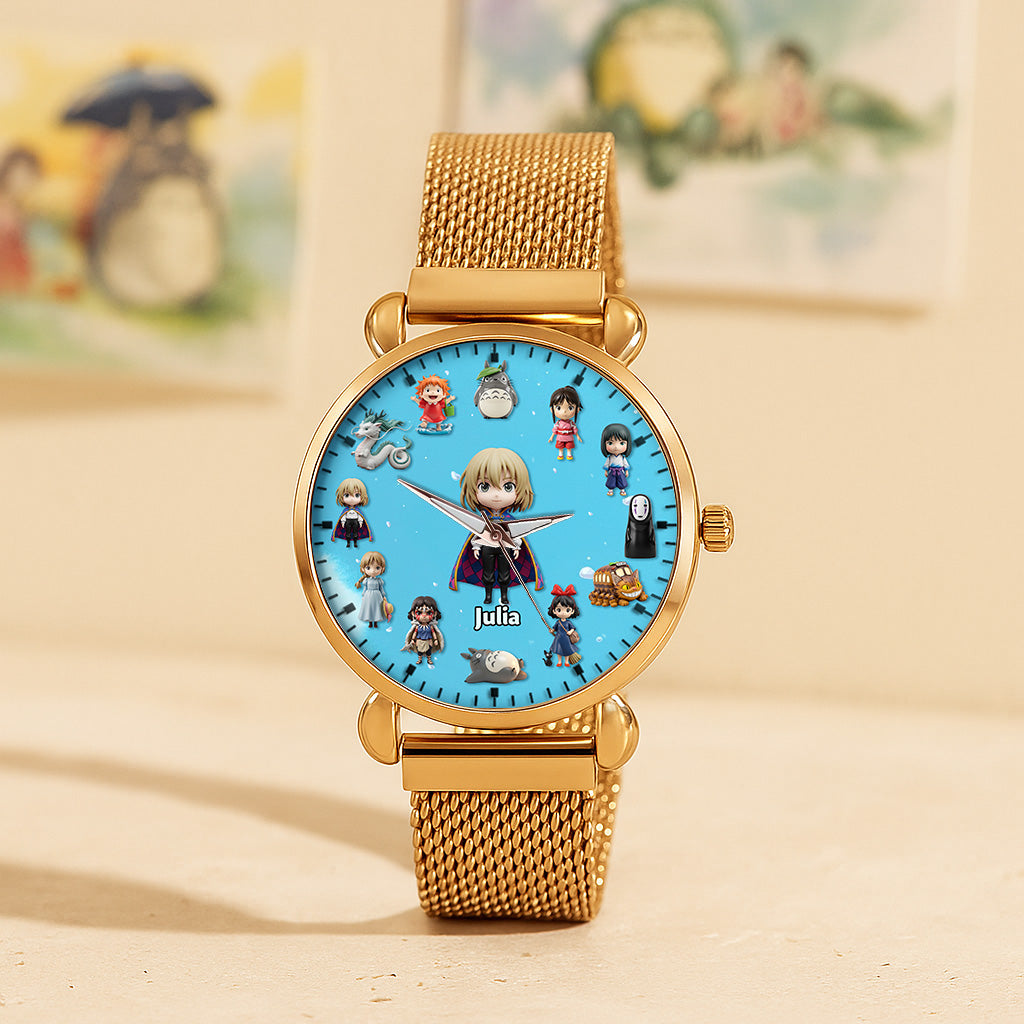 Cute Cartoon Mesh Strap Quartz Watch - Personalized Gifts For Cartoon Lovers 01namg230725-Homacus