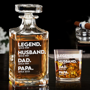Dad Whiskey Decanter Set - Personalized Gifts For Dad 01ACPU220525-Homacus