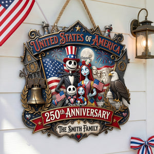 Patriotic Family Acrylic Sign - Personalized 250th Anniversary Gift For Family 04TYDH020626-Homacus