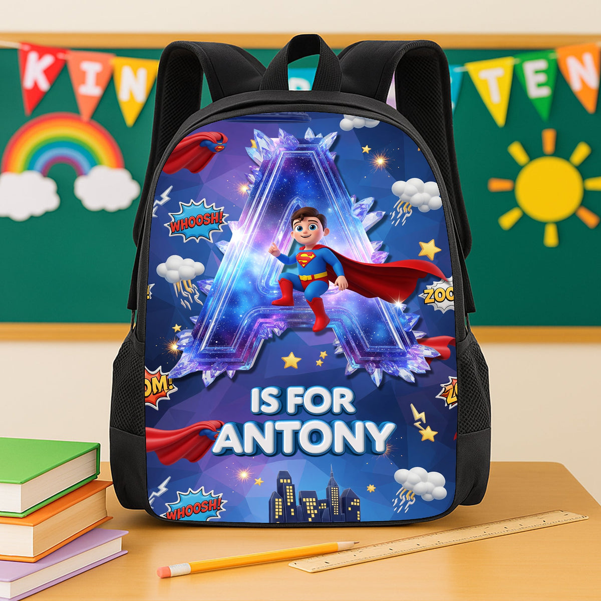 Super Kids School Bag Personalized Gifts For Kids 03OHDT010825-Homacus