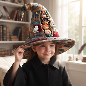 Miraculous Peeking Out Quilted Witch Hat, Personalized Gifts 04qhlu140826