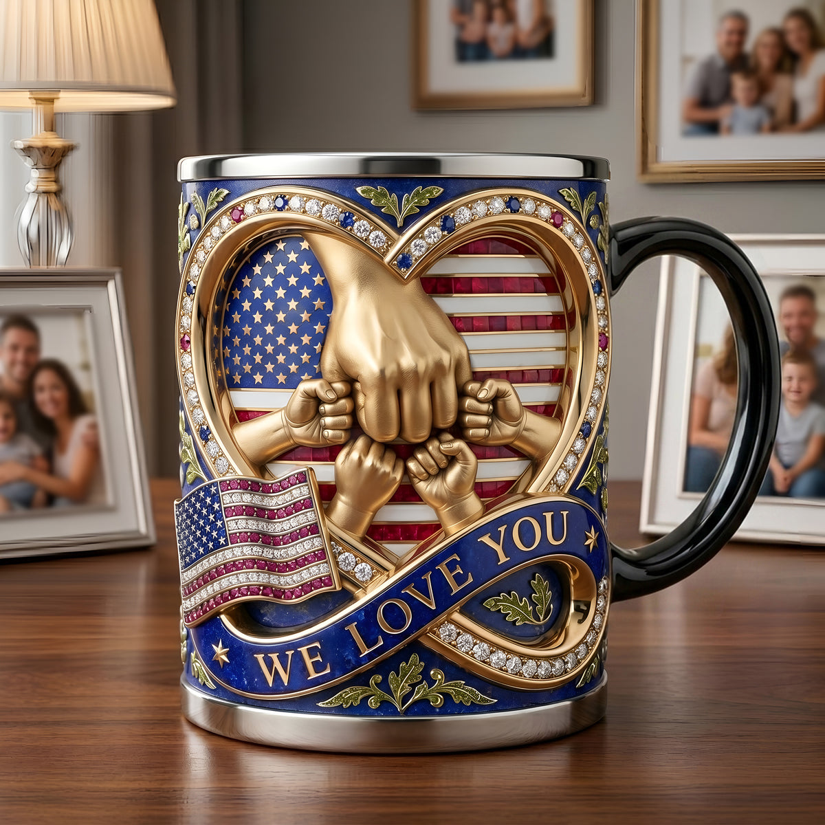 Love You Dad - Celebrated America 250th Anniversary Magic Mug - Personalized Gifts For Dads 05tylu220526-Homacus
