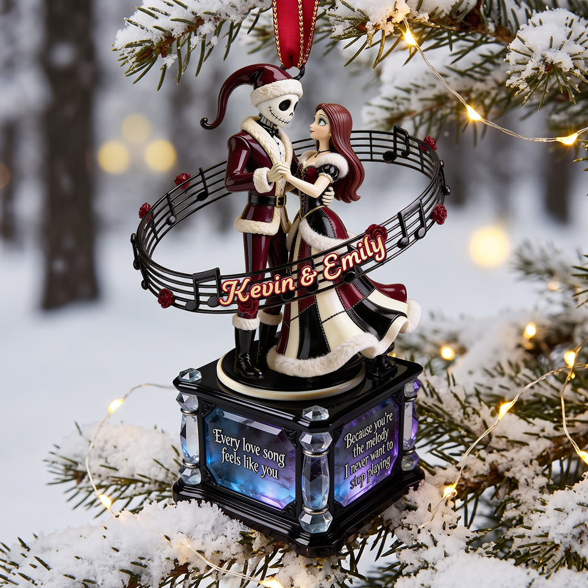 Eternal Choir Of Love Acrylic Ornament - Personalized Christmas Gifts For Couples 03tota110826-Homacus