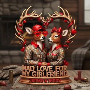 Mad Love Acrylic Plaque Personalized Gifts For Hunting Couple 01HYTA051225-Homacus
