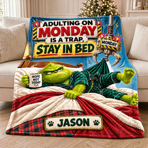 Stay In Bed Blanket - Personalized Gifts 02hatn171026-Homacus