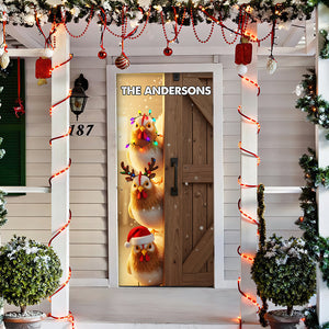 Farm Animals Door Cover - Personalized Gifts For Family 01pgta220825-Homacus