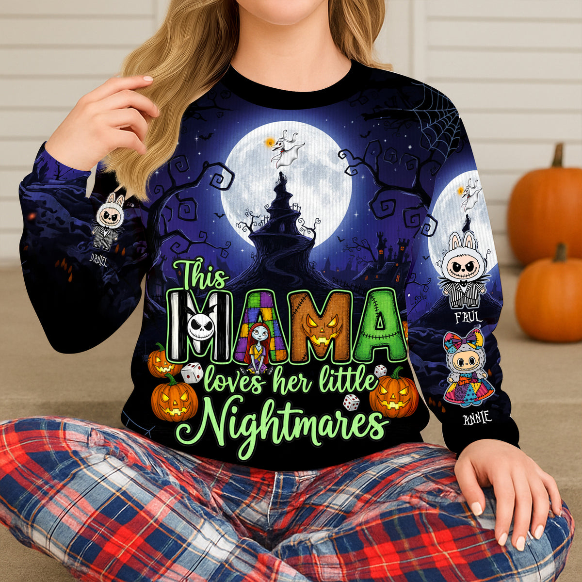 Mother Of Little Nightmares Ugly Sweater - Personalized Gifts For Mom 01HULU300825-Homacus