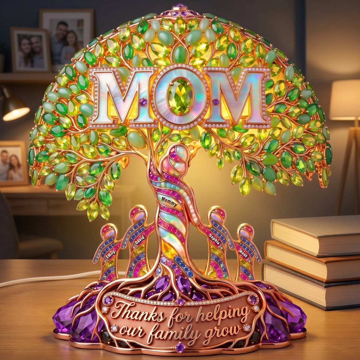 Mom Tree Of Life Light Box - Personalized Gift For Moms 03HUQN170426-Homacus