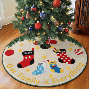 Holiday Stockings Quilted Tree Skirt - Personalized Gifts For Family 04naqn100925-Homacus