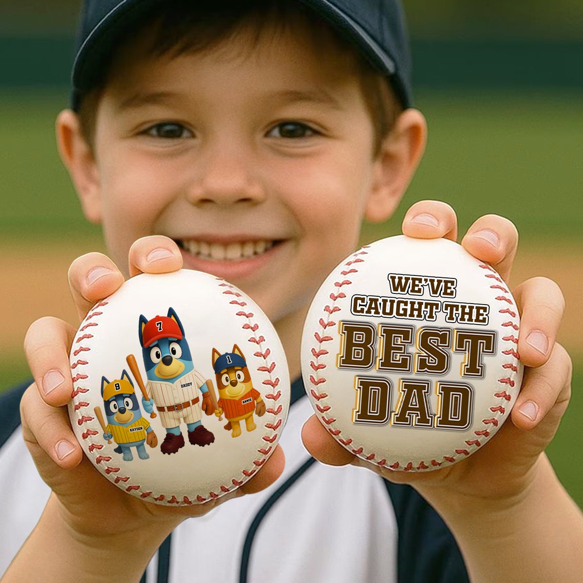 Baseball Dad Baseball - Personalized Gift For Dad 01OHLU090525-Homacus