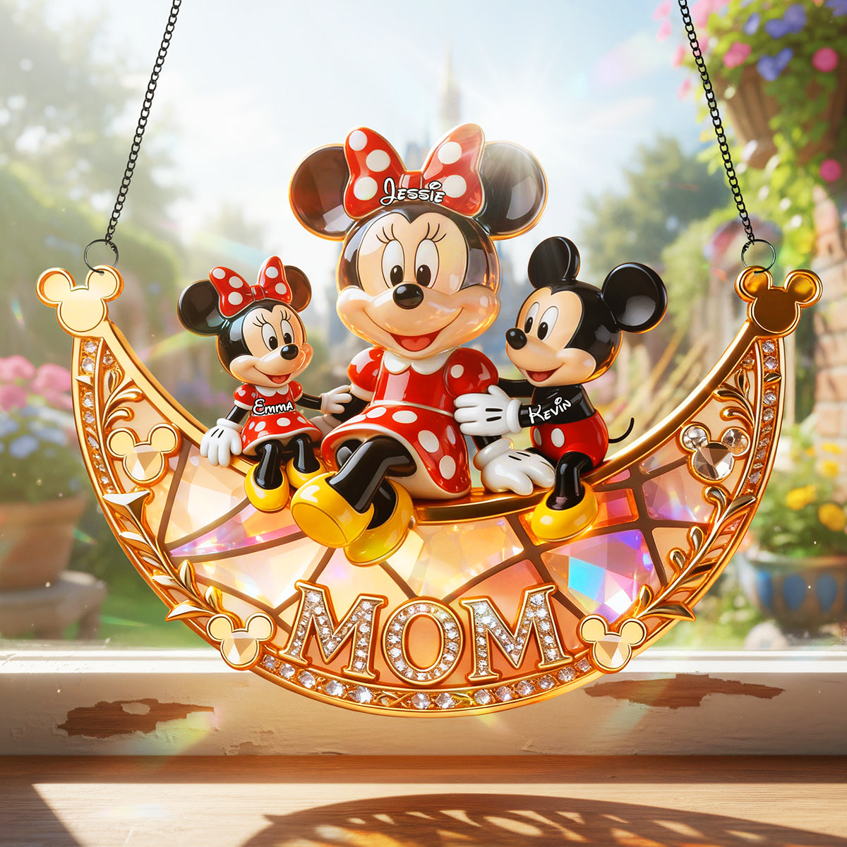 Love Mom Suncatcher - Personalized Gifts For Mothers 01kita260326-Homacus