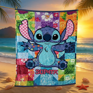 Cute Tropical Alien Blanket - Personalized Gifts For Movie Lovers 06NAQN230625-Homacus