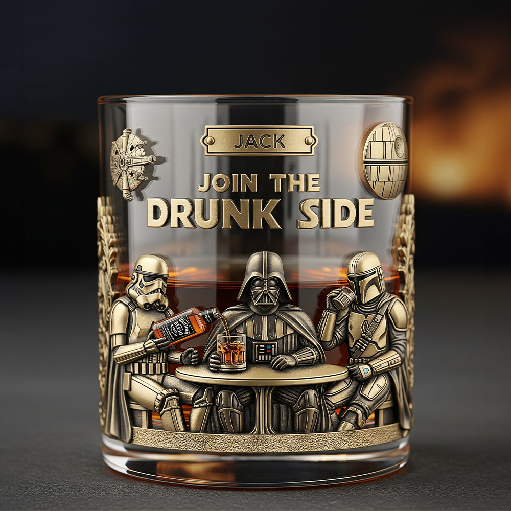 Drunk Galaxy Troop Whiskey Glass, Personalized Gifts For Movie Fans & Drinking Lovers 04qhtn050825-Homacus