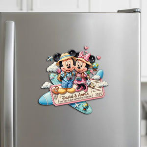 Personalized Gifts For Travel Couple Acrylic Fridge Magnet 08pgtn191125-Homacus