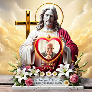 Custom Photo Gifts For Heaven Acrylic Plaque In God's Arms 03HUDT110425-Homacus