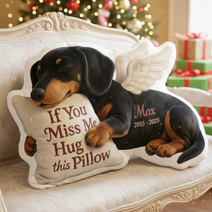 Dog Memorial Custom Shaped Pillow - Custom Photo Gifts For Dog Lover 04TGLU081125-Homacus