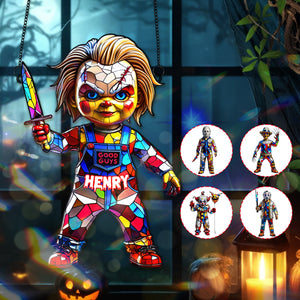 Horror Movie Halloween Suncatcher Ornament - Personalized Gifts For Halloween 01TGMG230825-Homacus