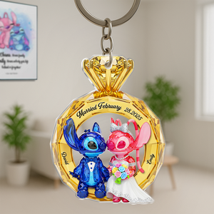 Couple Anniversary Keychain -Personalized Gifts For Couple 04ohpu290525-Homacus