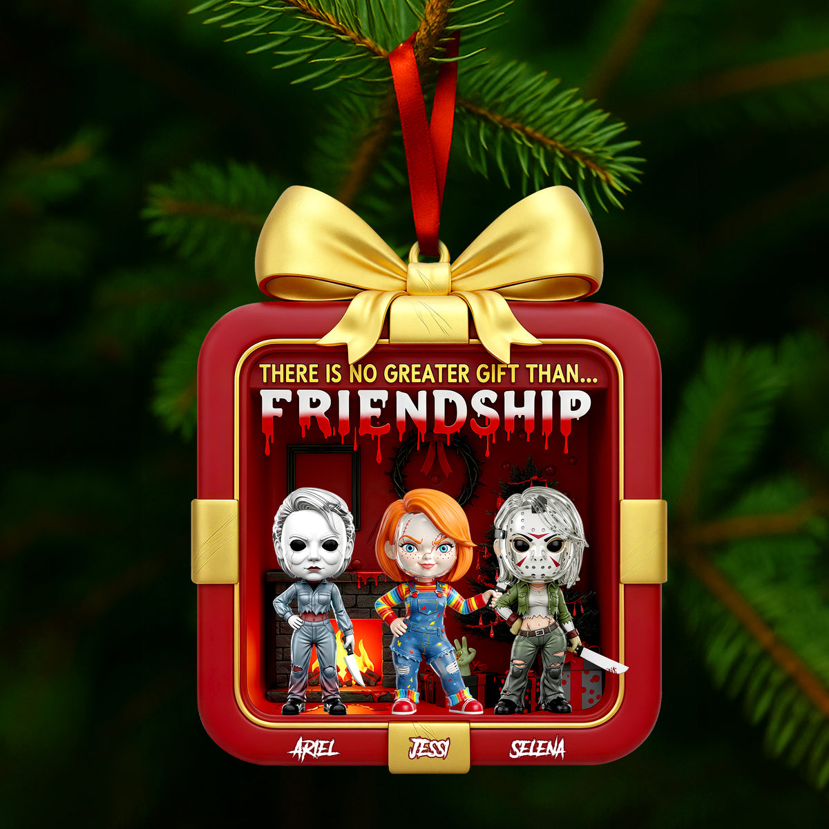 Horror Christmas Ornament - Personalized Gifts For Friends 01ohlu171125-Homacus