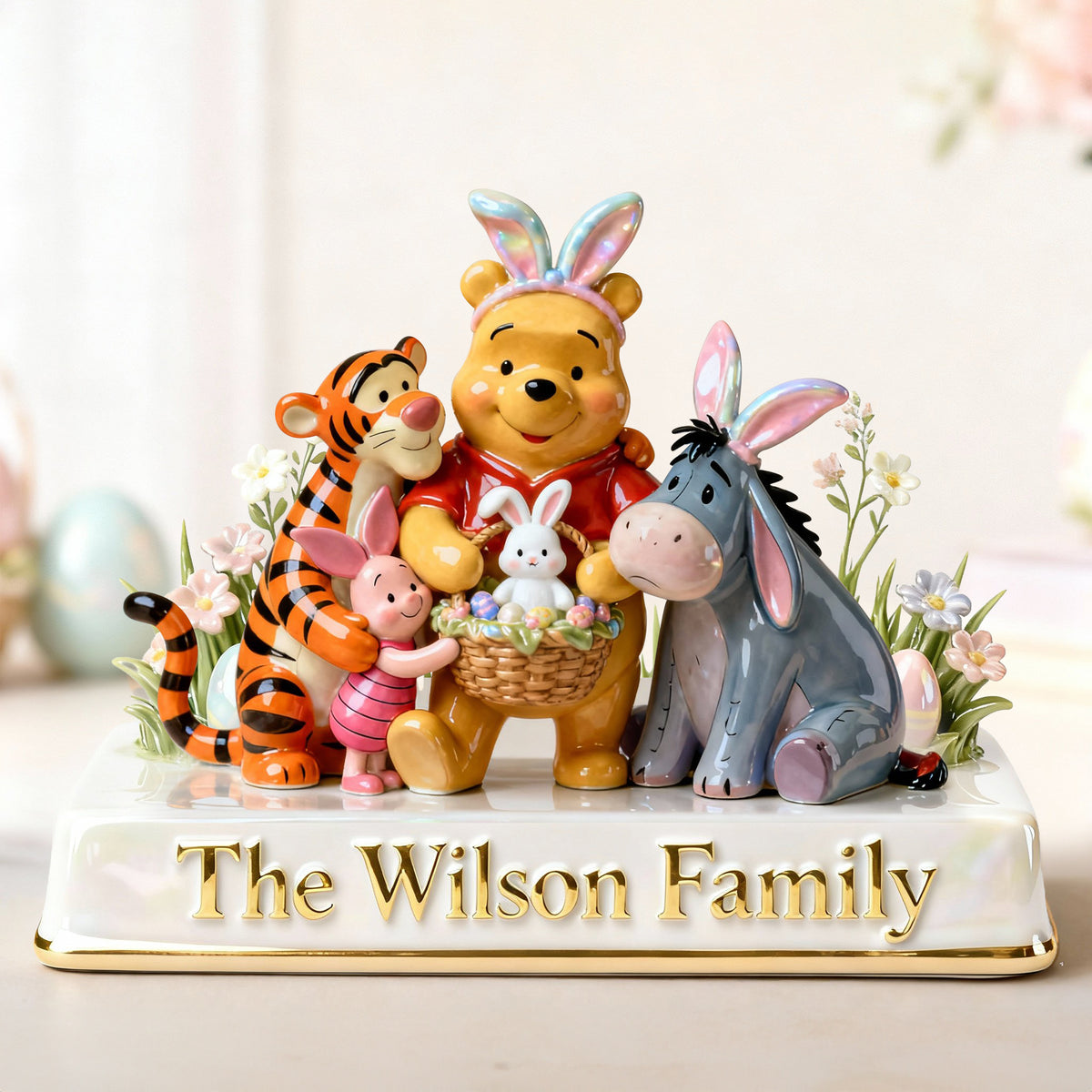 Happy Easter Family Acrylic Plaque - Personalized Gifts For Family 06PGLU030226-Homacus