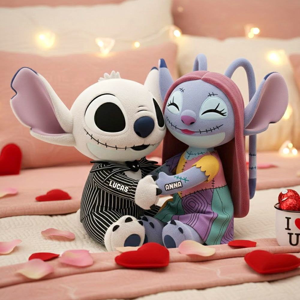 Spooky Aliens Couple Personalized Gifts For Couple Shaped Pillow 02natn261125-Homacus