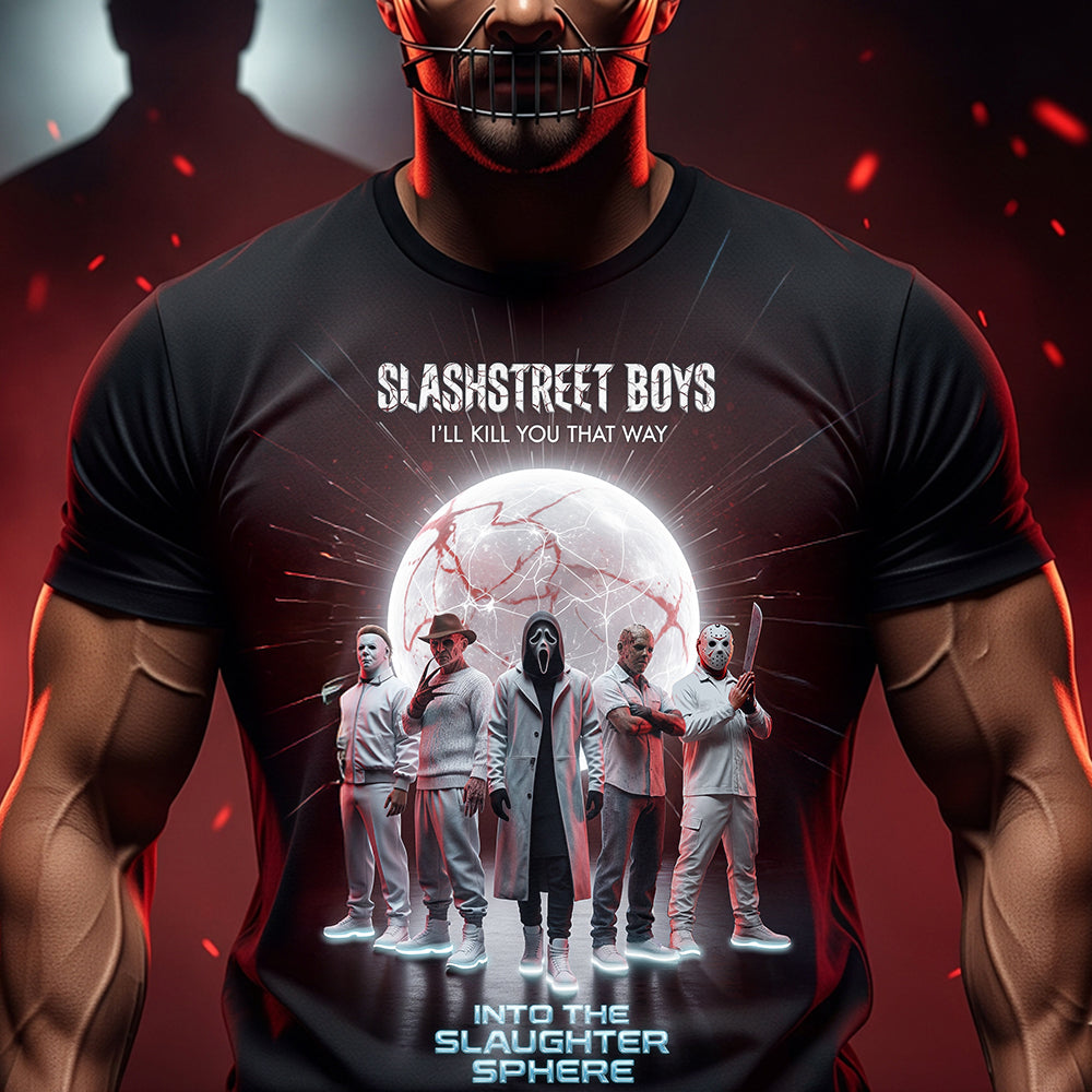 Slasher Boy Band Shirt, Halloween Gifts For Horror Fans 03qhdt230825-Homacus