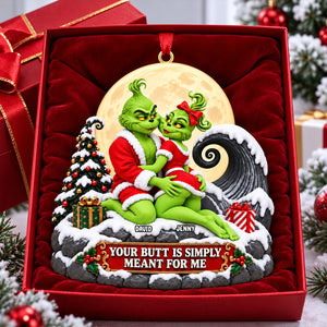 Funny Naughty Couple Xmas Ornament - Personalized Gifts For Couple 06OHTN191026-Homacus