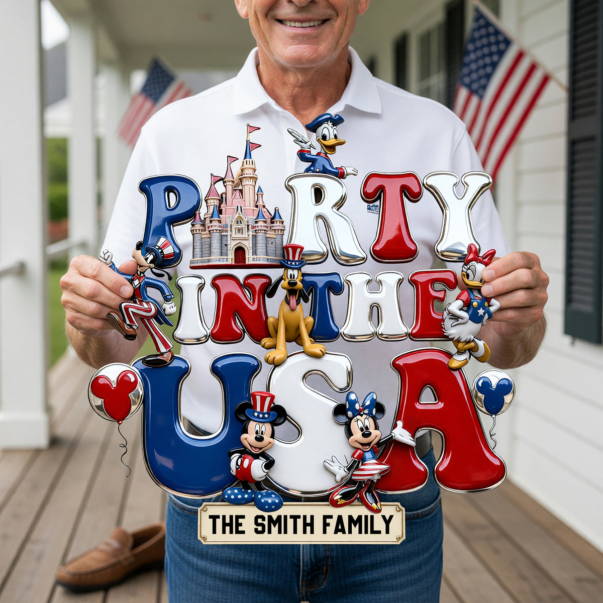 American Fun Celebration Acrylic Sign - Personalized Decor Gifts For Patriots 05qhqn010626