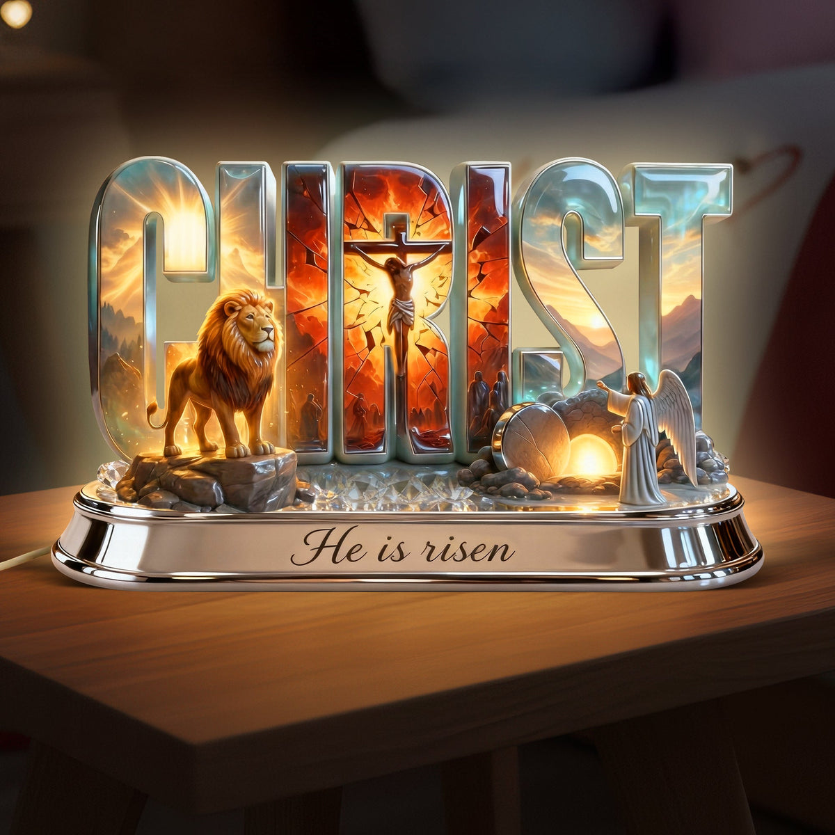 Jesus Christ Resurrection Holy Light Box, Easter Gift For Christians 03qhqn280126-Homacus