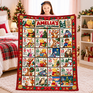 Lovely Advent Calendar Blanket - Personalized Christmas Gifts 01paqn091026-Homacus