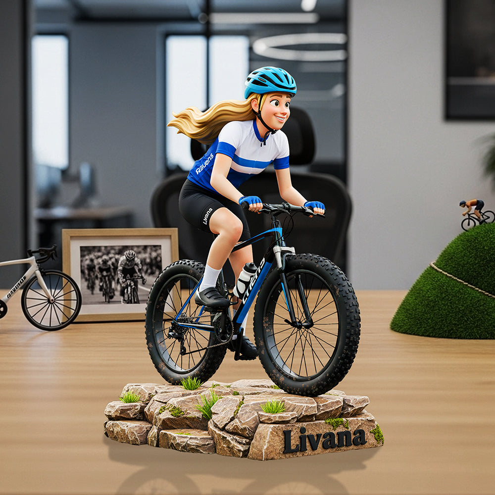 Teenager Riding Bicycle Plaque - Custom Photo Gifts For Bicycle Lovers 02pata290825-Homacus