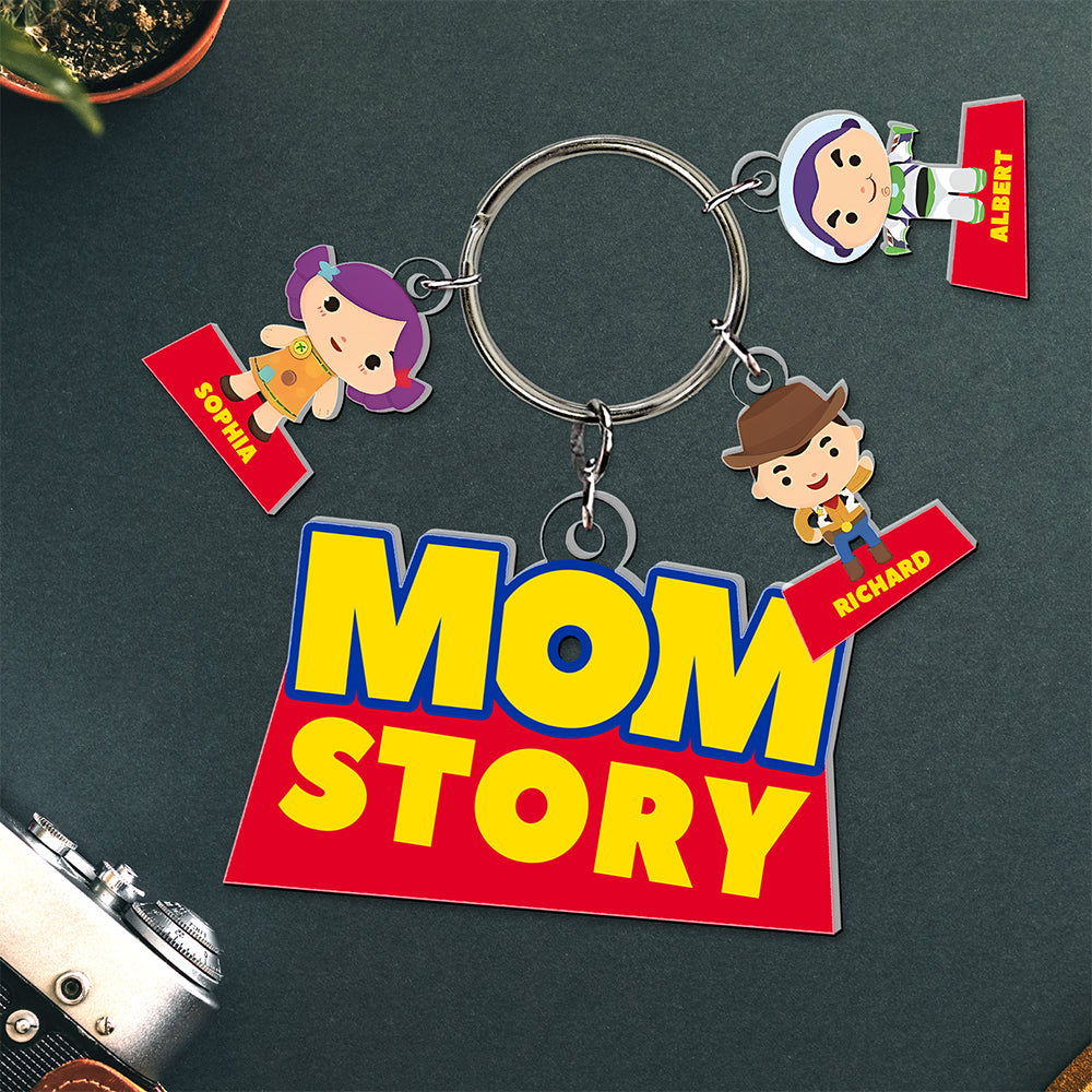 Mom Story Keychain - Personalized Christmas Gifts For Mom 01kaqn260225-Homacus