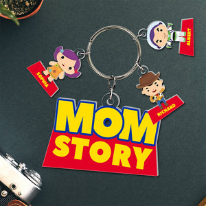 Mom Story Keychain - Personalized Christmas Gifts For Mom 01kaqn260225-Homacus