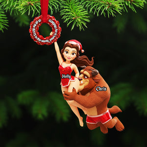 Personalized Gifts For Christmas, Naughty Couple Acrylic Ornament 01ohta081025-Homacus