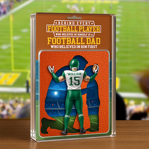 American Football Dad Acrylic Plaque - Personalized Gifts For Father 011OHDT280425-Homacus