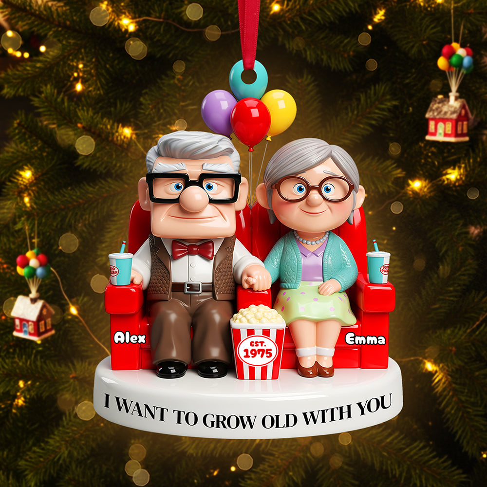 Old Couple Ornament - Personalized Gifts For Couple 02nata190825-Homacus