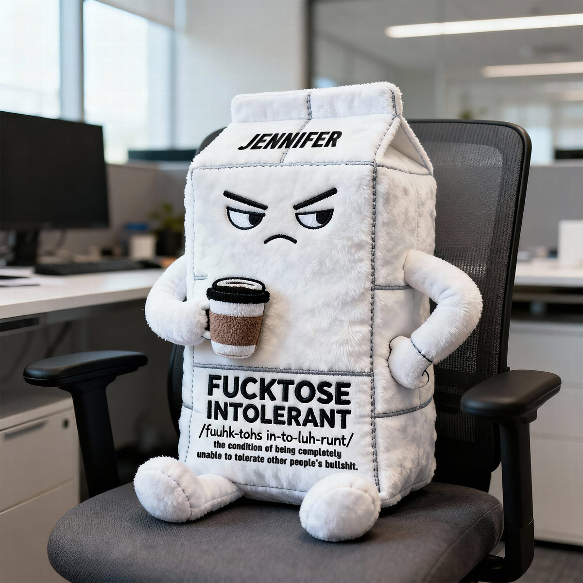 Stupid Intolerant Custom Shape Pillow - Personalized Gifts For Office Worker 02qhqn141125-Homacus