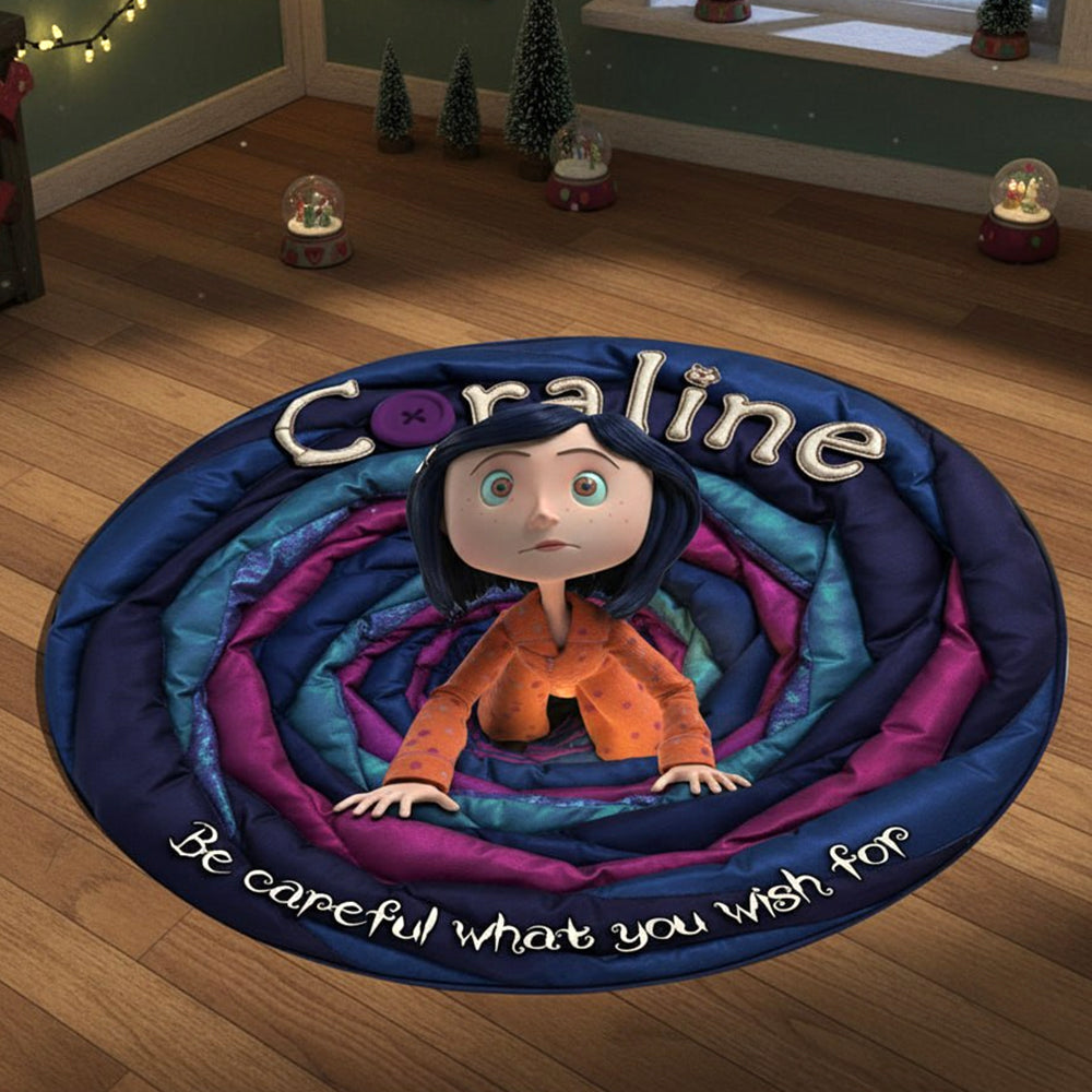 Christmas Gifts For Horror Fans Quilted Round Mat 04patn061025-Homacus